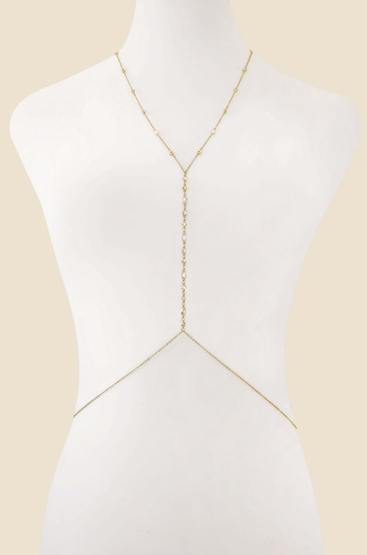 Blissful Crystal Body Chain - Premium Body Chains & Belts from Ettika - Just $90! Shop now at Tooksie