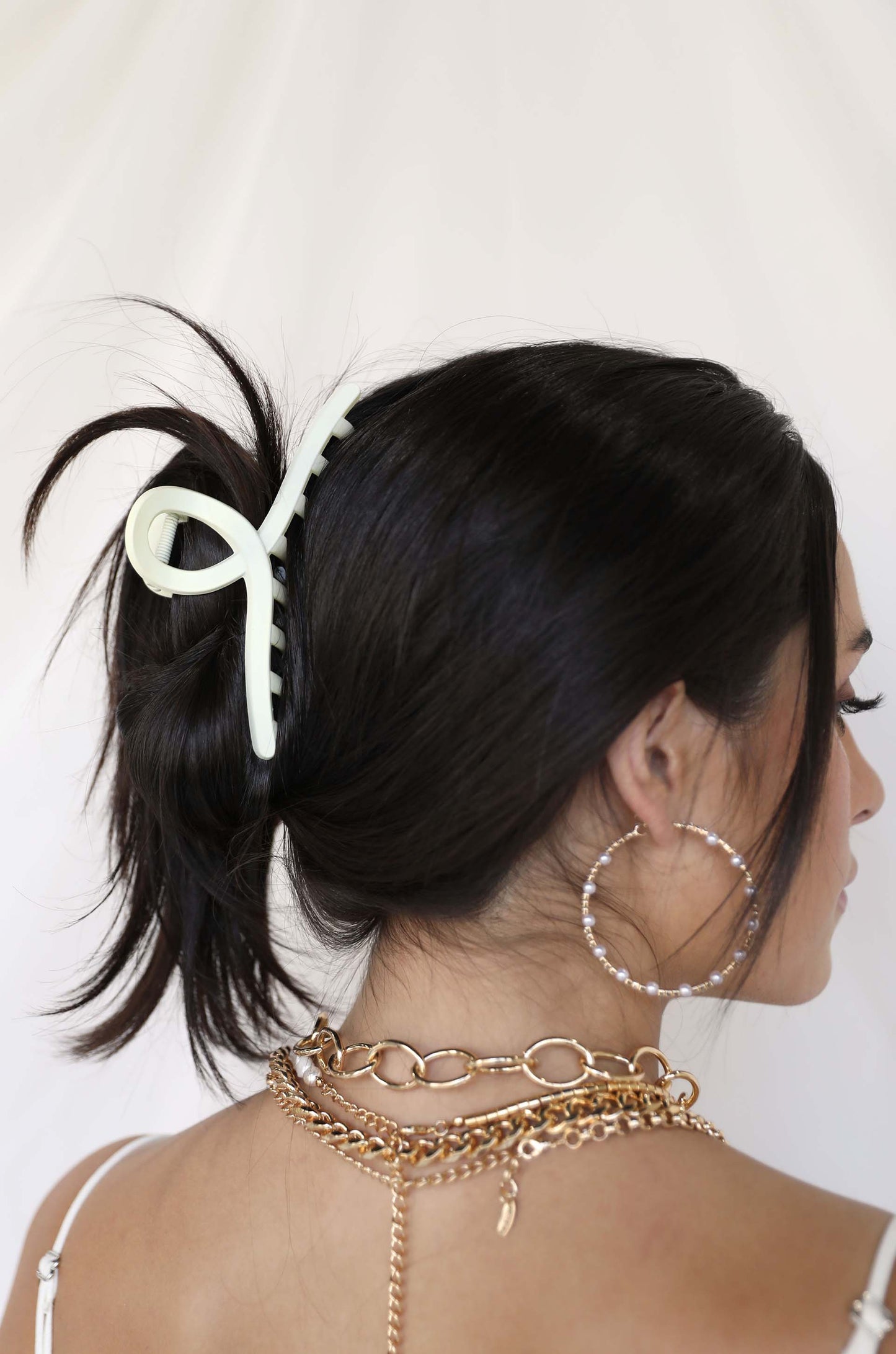 A Mermaid's Pearl and Crystal Dotted Hoop Earrings - Premium Earrings from Ettika - Just $55! Shop now at Tooksie