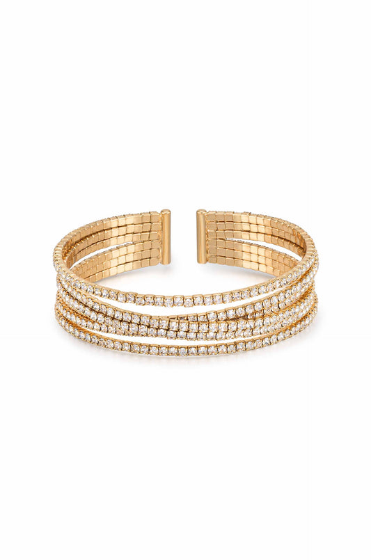 Crystal Strand Cuff - Premium Cuffs and Bangles from Ettika - Just $75! Shop now at Tooksie