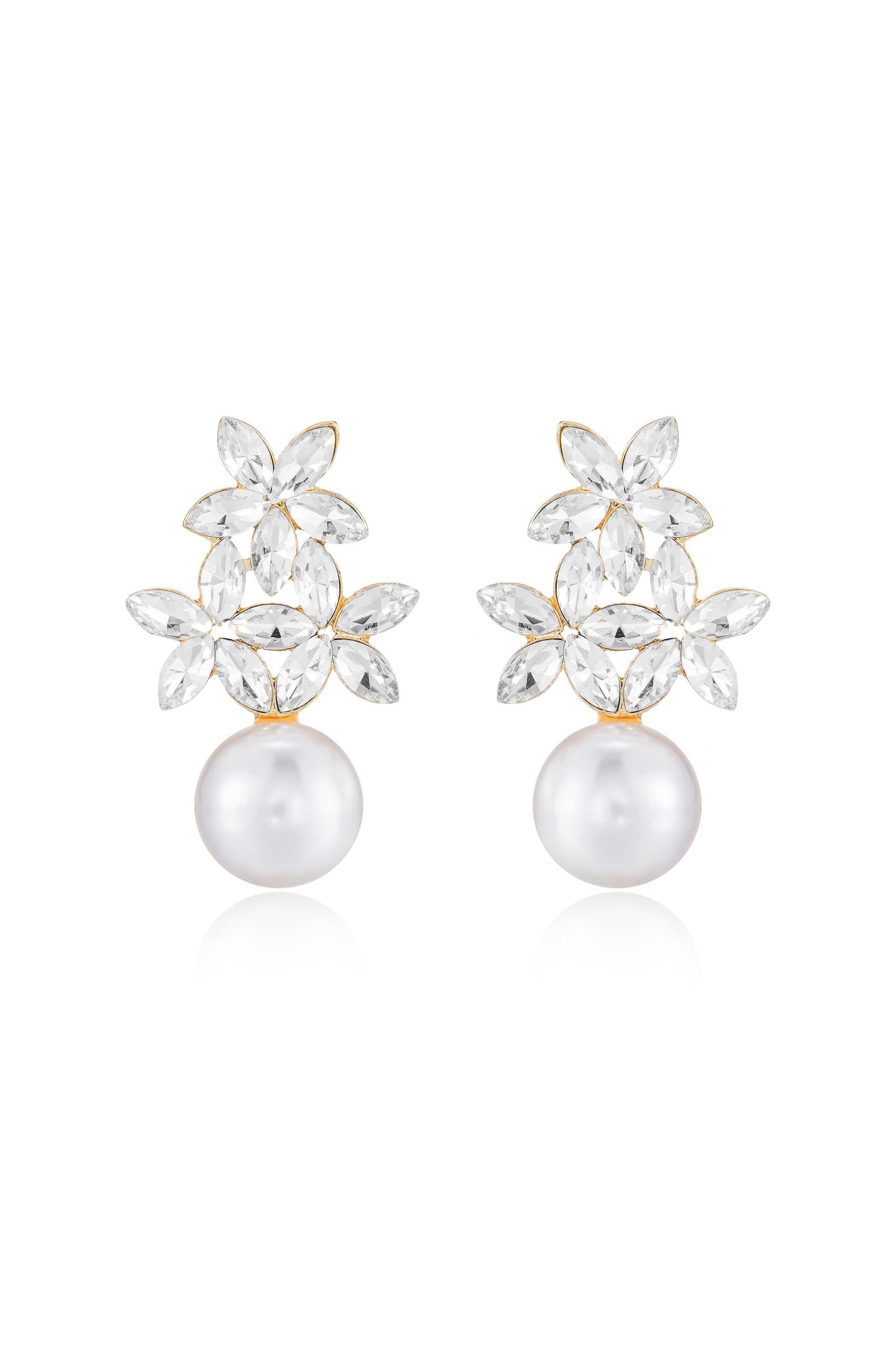 Best Day Crystal & Pearl Earrings - Premium Earrings from Ettika - Just $45! Shop now at Tooksie