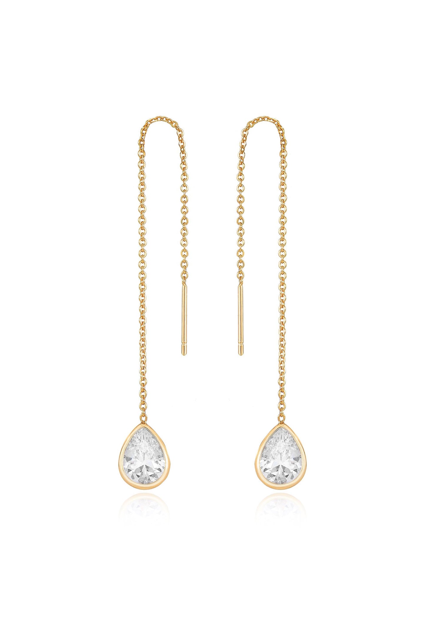 Barely There Chain and Crystal Dangle Earrings - Premium Earrings from Ettika - Just $35! Shop now at Tooksie