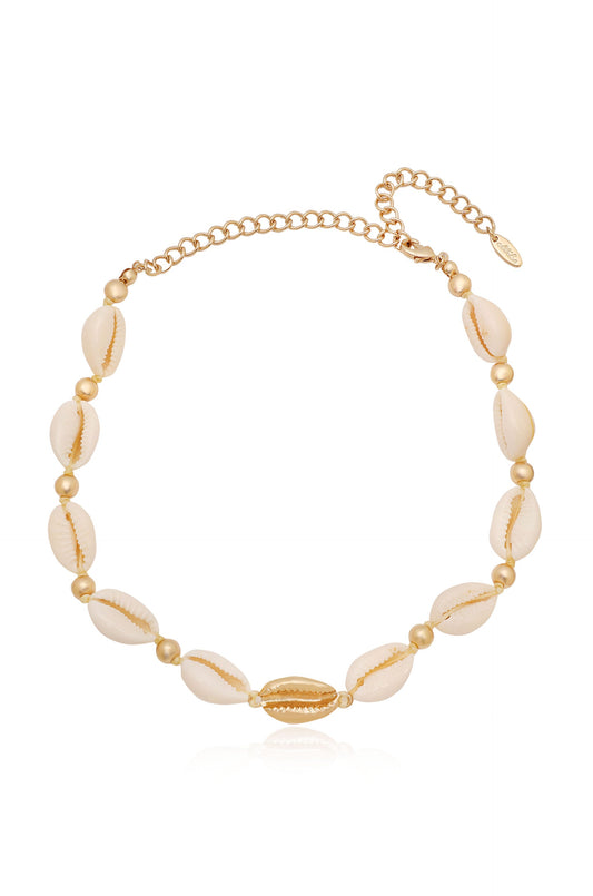 Out to Sea Cowrie Shell Necklace - Premium Necklaces from Ettika - Just $50! Shop now at Tooksie