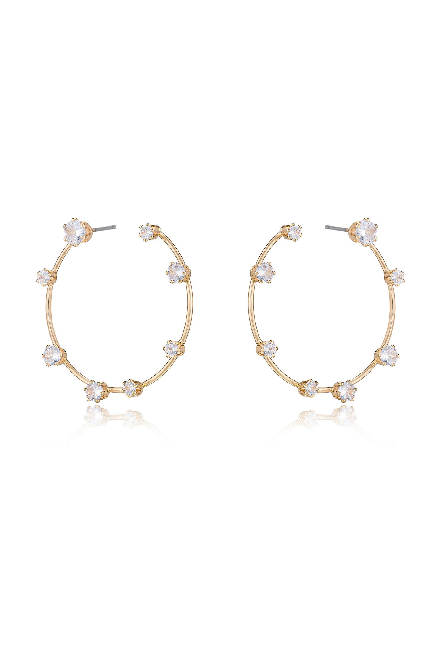 Celestial Large Wire & Crystal Ring Earrings - Premium Earrings from Ettika - Just $45! Shop now at Tooksie