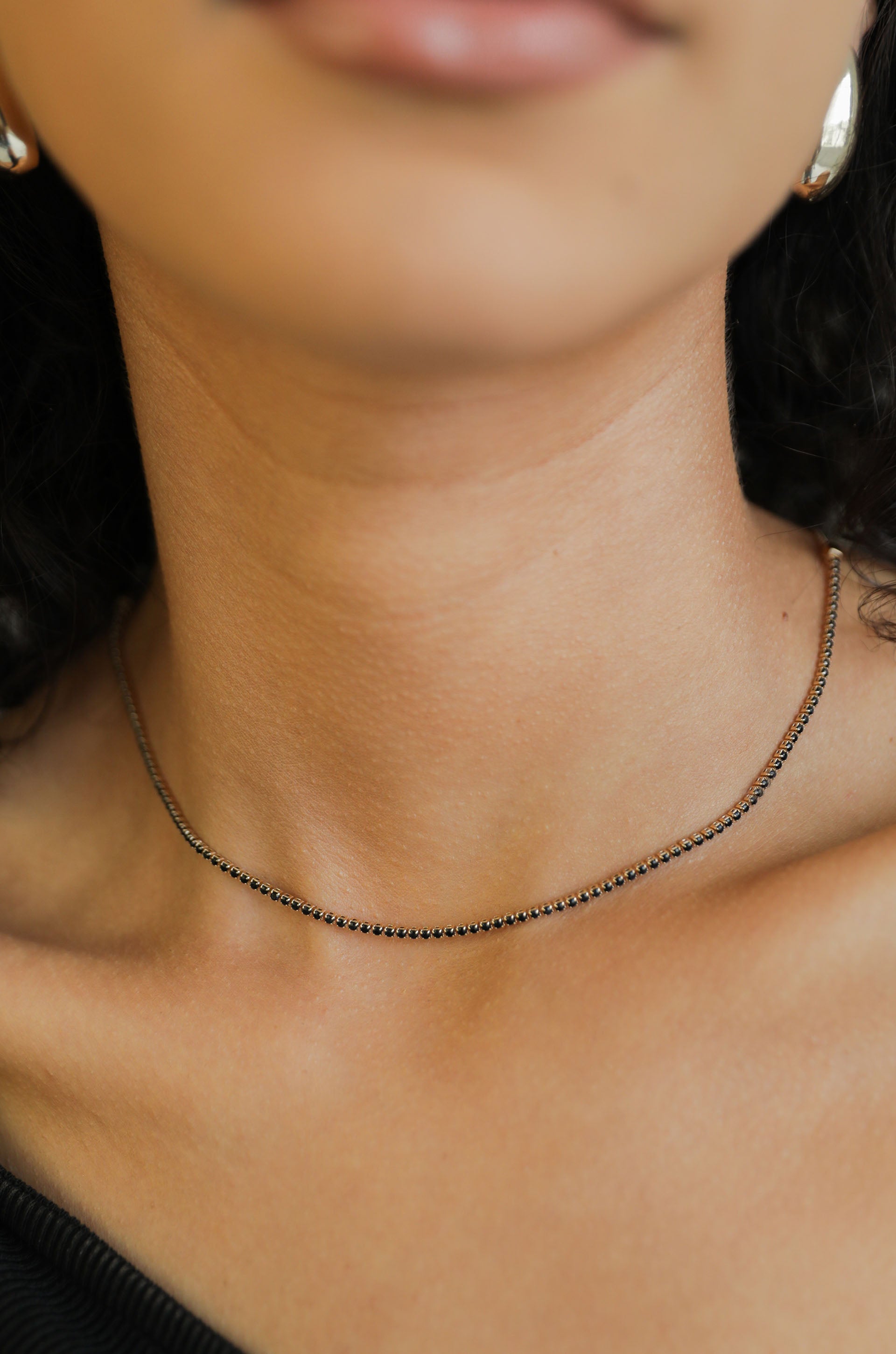 Adjustable Box Chain Choker Necklace - Premium Necklaces from Ettika - Just $45! Shop now at Tooksie