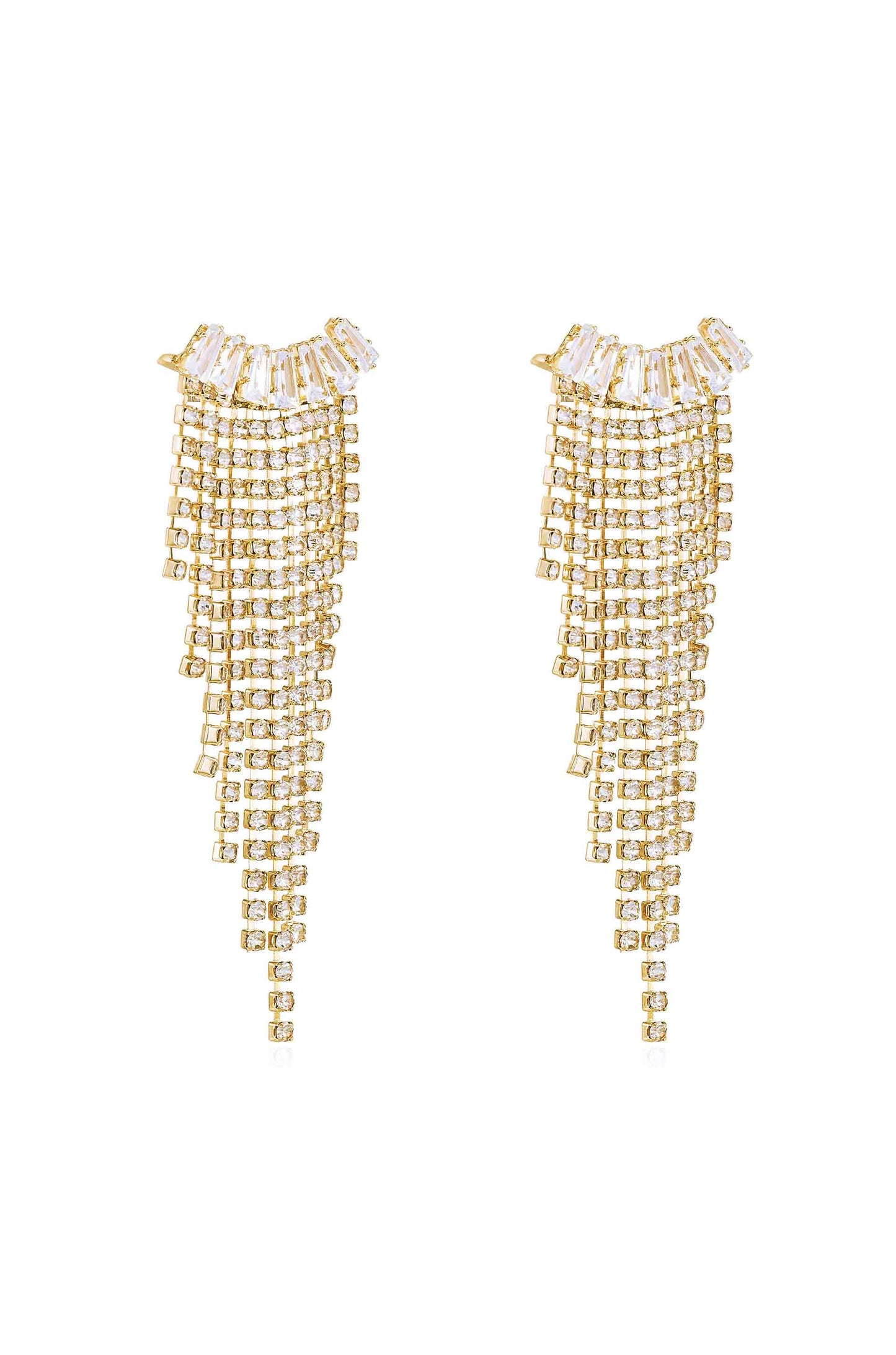 Angel Fringe Crystal Earrings - Premium Earrings from Ettika - Just $70! Shop now at Tooksie
