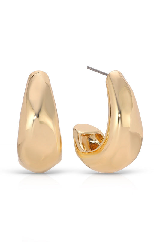 True Golden Hoop Earrings - Premium Earrings from Ettika - Just $45! Shop now at Tooksie