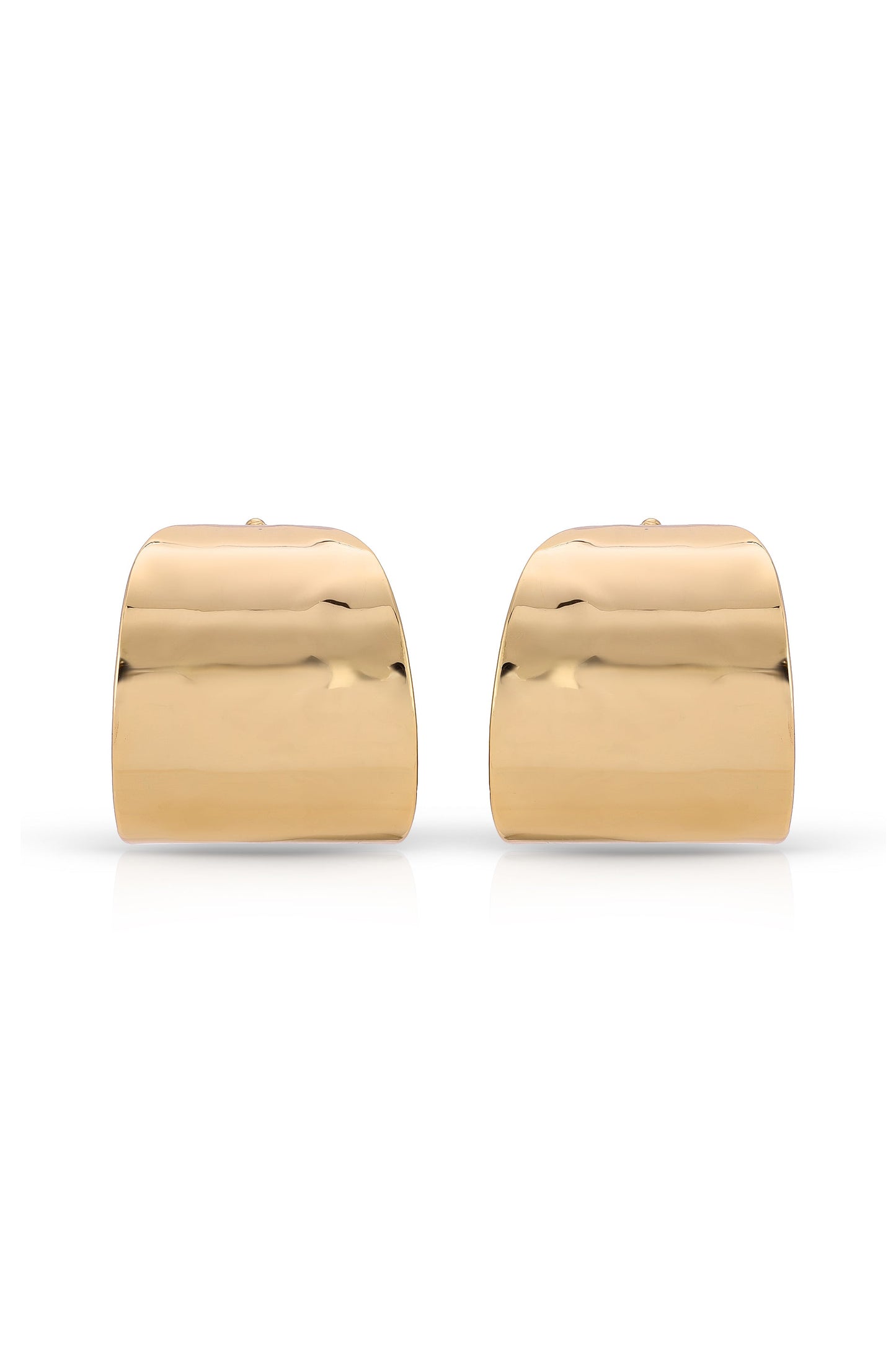 Hammered Cupped Hoop Earrings - Premium Earrings from Ettika - Just $35! Shop now at Tooksie