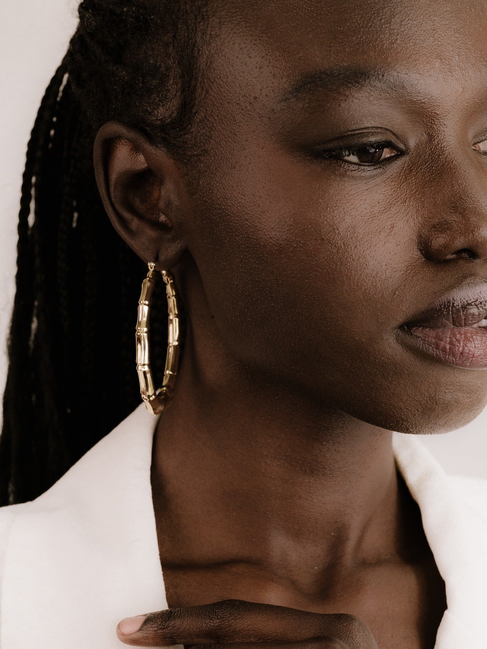 Bamboo Hoop Earrings - Premium Earrings from Ettika - Just $45! Shop now at Tooksie