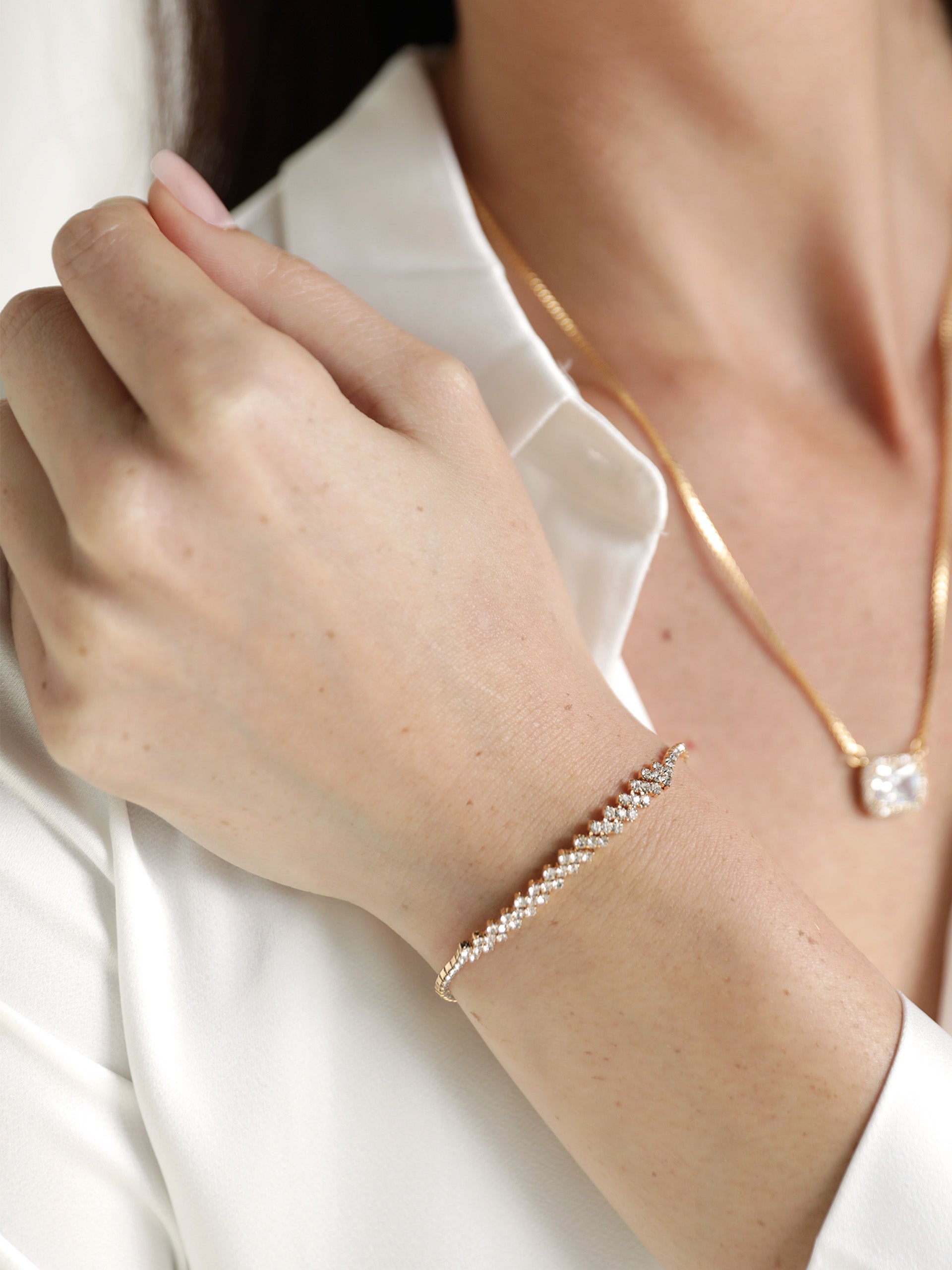 Delicate Shine Adjustable Bracelet - Premium Bracelets from Ettika - Just $35! Shop now at Tooksie