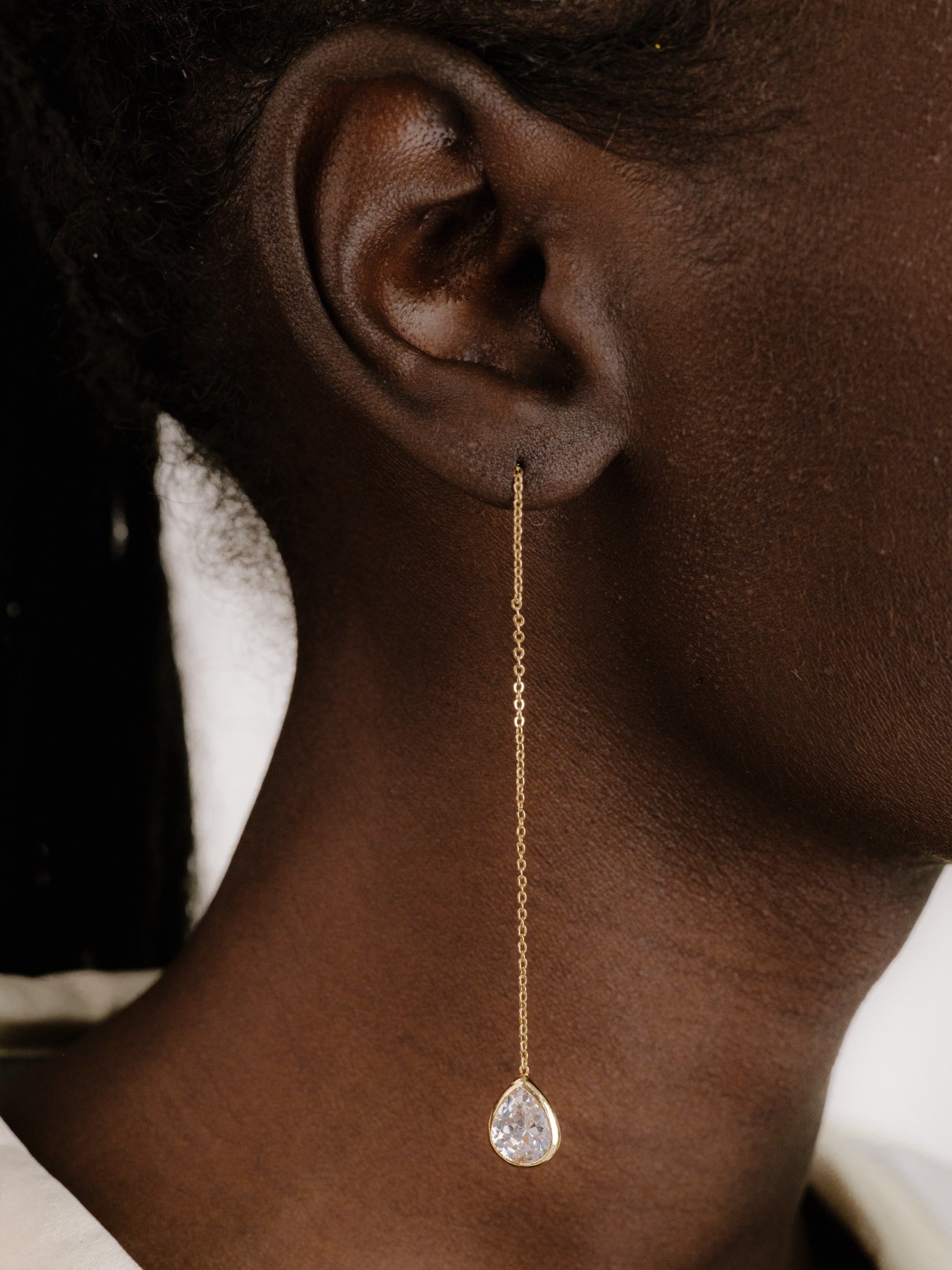 Barely There Chain and Crystal Dangle Earrings - Premium Earrings from Ettika - Just $35! Shop now at Tooksie