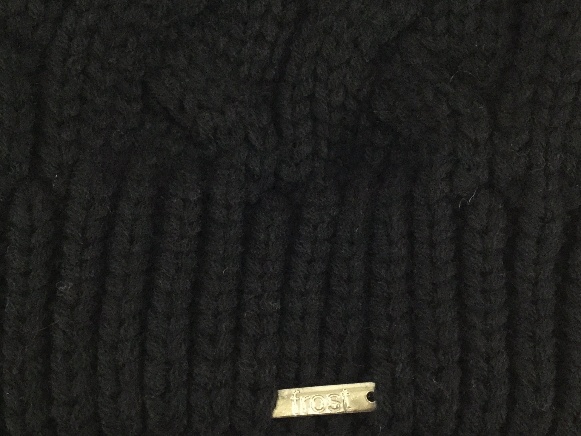 Black Cable Pom Pom Beanie - Premium simple from Tooksie - Just $19.99! Shop now at Tooksie