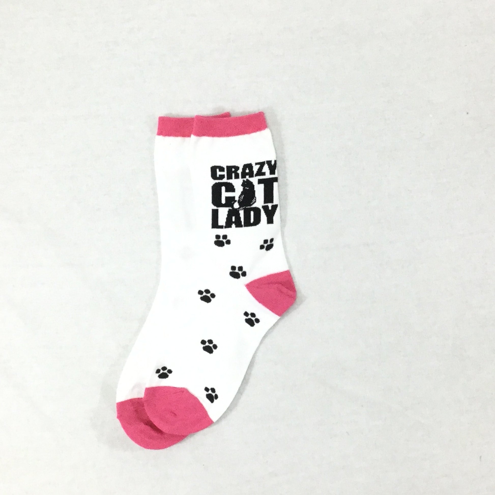 Crazy Cat Lady Crew Socks - Premium simple from Tooksie - Just $7.99! Shop now at Tooksie