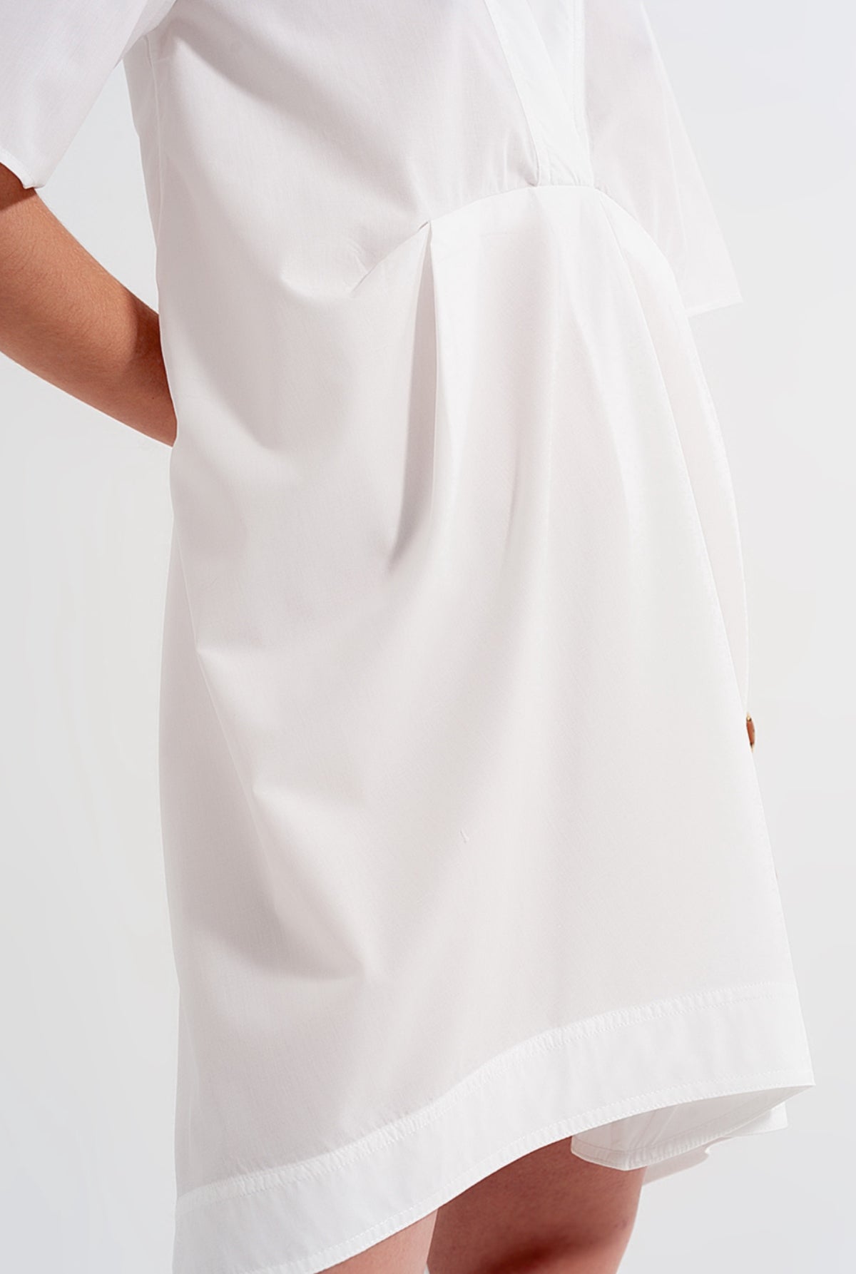 White Empire Waistline Dress - Premium variation from Tooksie - Just $39.99! Shop now at Tooksie