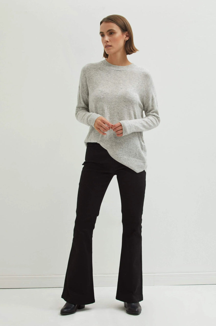 Gray Crew Neck Sweater - Premium variable from Tooksie - Just $35.99! Shop now at Tooksie