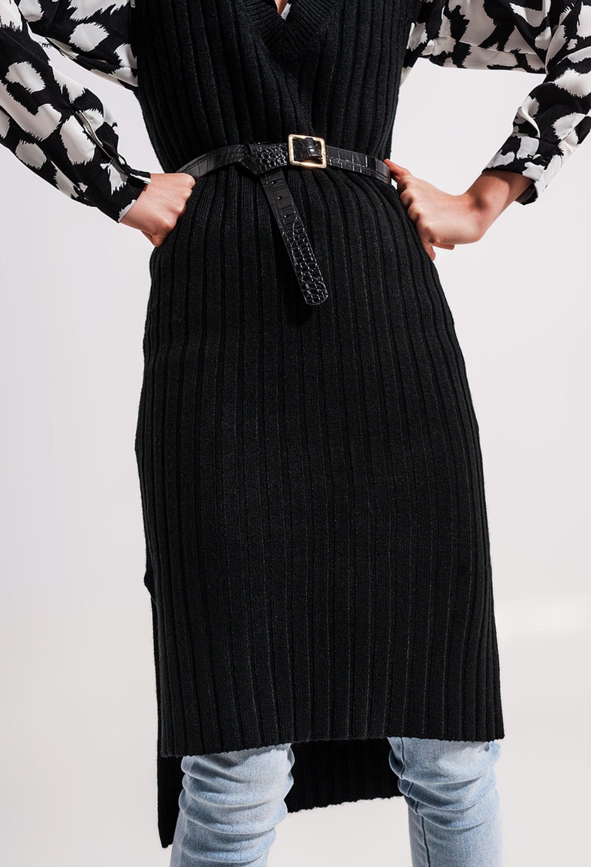 Knitted Midi Vest Dress - Premium variable from Tooksie - Just $49.99! Shop now at Tooksie