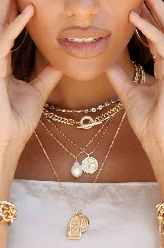 Coin Charms Talisman Necklace - Premium Necklaces from Ettika - Just $40! Shop now at Tooksie