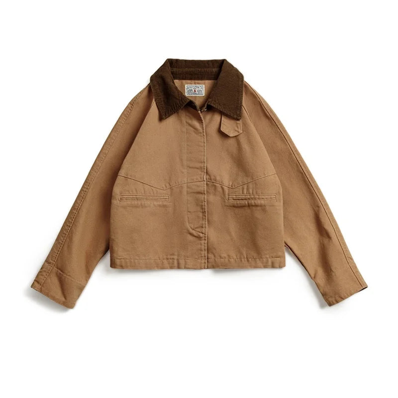 Barn Jacket with Corduroy Collar