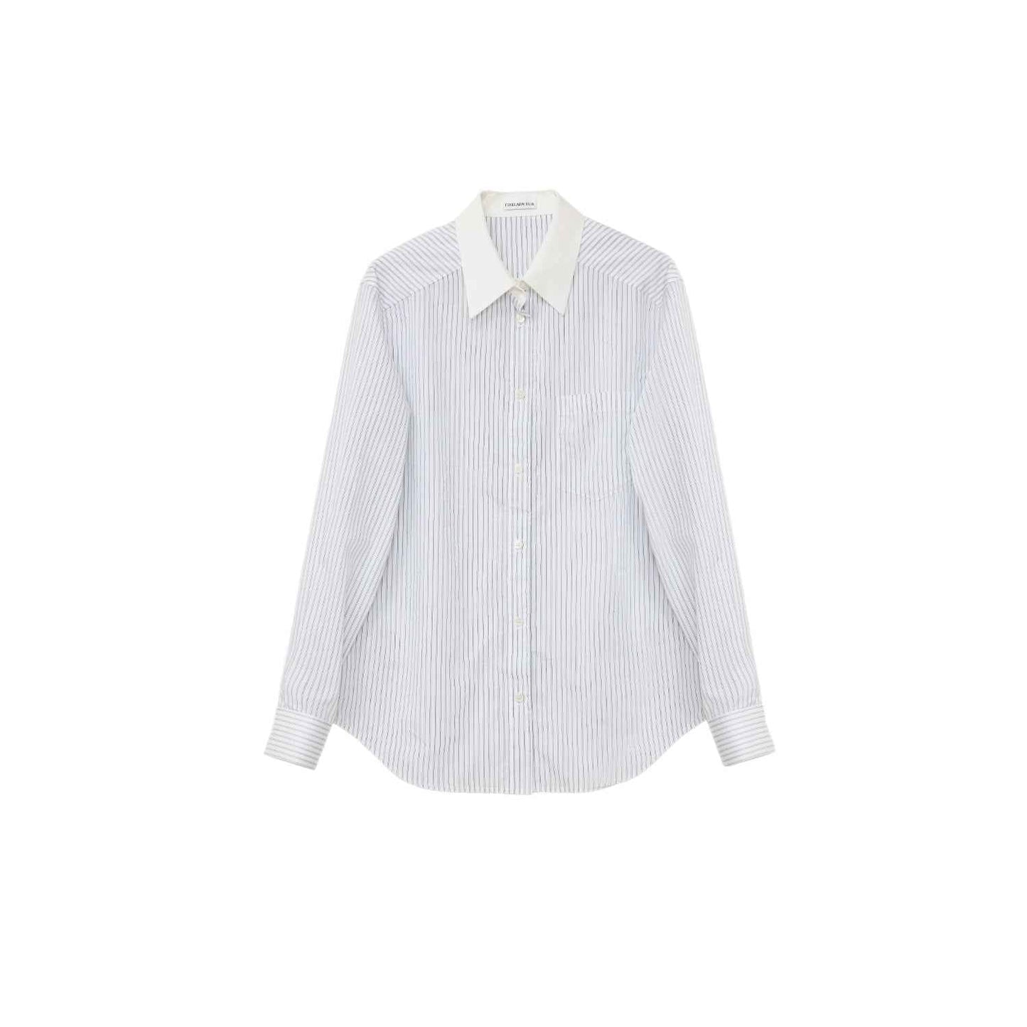 Classic Striped Shirt - Premium Women's Fashion - Women's Clothing - Blouses & Shirts from Tooksie - Just $53.99! Shop now at Tooksie