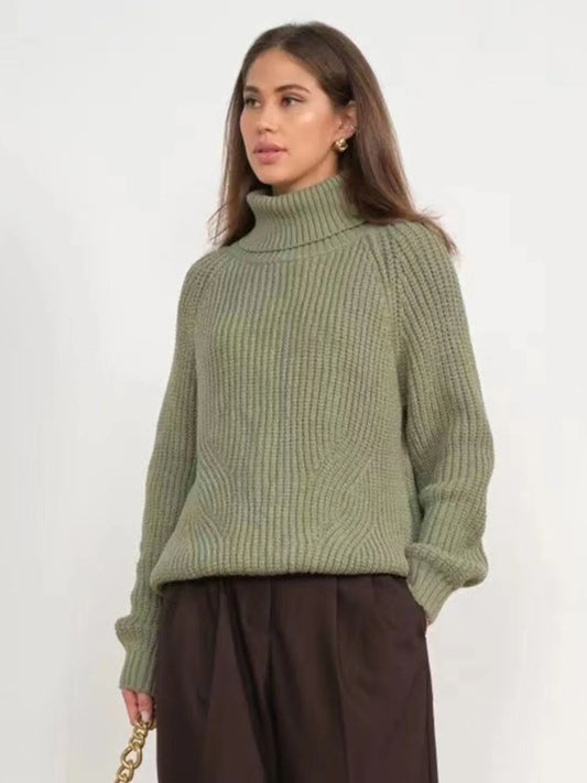 Turtleneck Long Sleeve Sweater - Premium variable from Tooksie - Just $38.99! Shop now at Tooksie