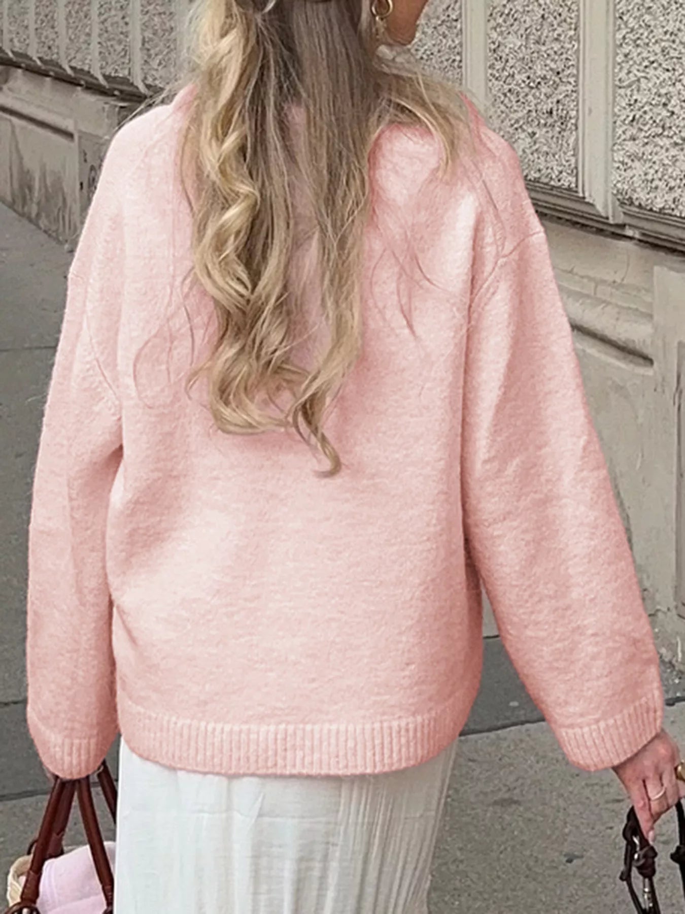 Classic Ribbed Oversized Dropped Shoulder Sweater - Premium variable from Tooksie - Just $47.99! Shop now at Tooksie