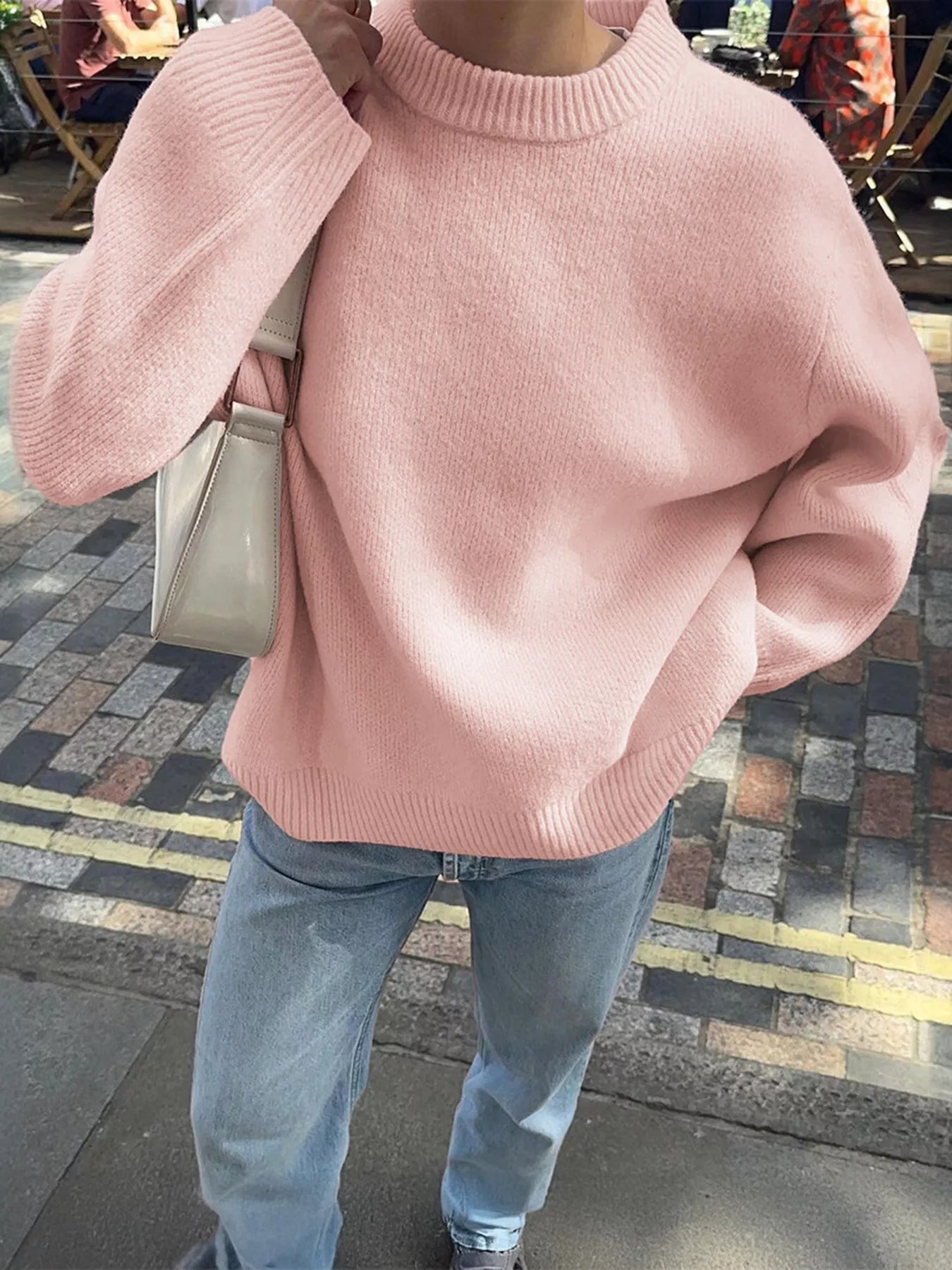 Classic Ribbed Oversized Dropped Shoulder Sweater - Premium variable from Tooksie - Just $47.99! Shop now at Tooksie