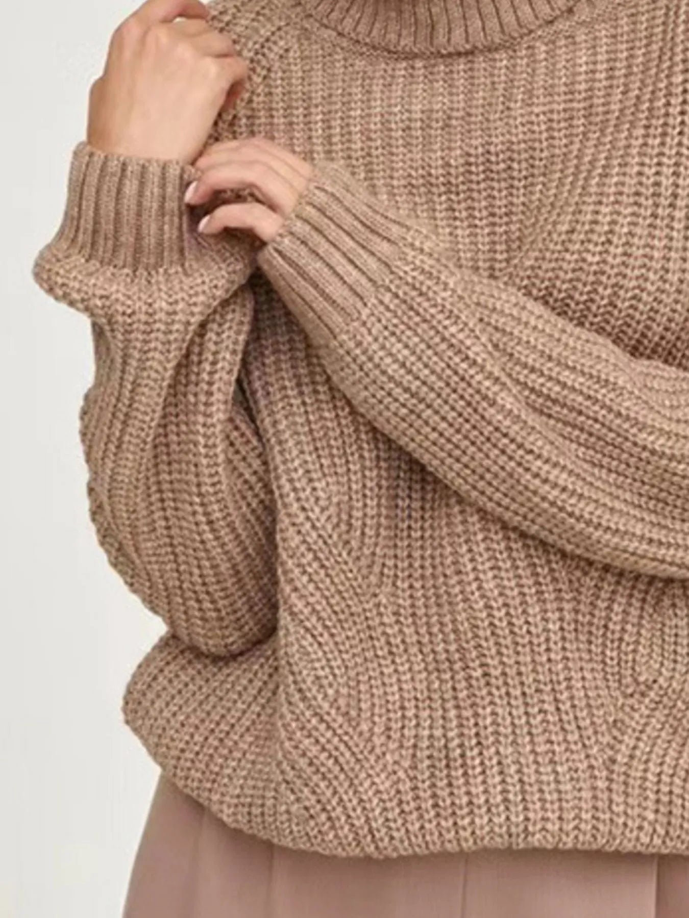 Turtleneck Long Sleeve Sweater - Premium variable from Tooksie - Just $38.99! Shop now at Tooksie
