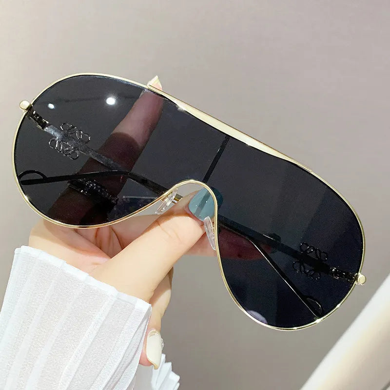 Gradient Oversize Aviator Sunglasses - Premium variable from Tooksie - Just $17.99! Shop now at Tooksie