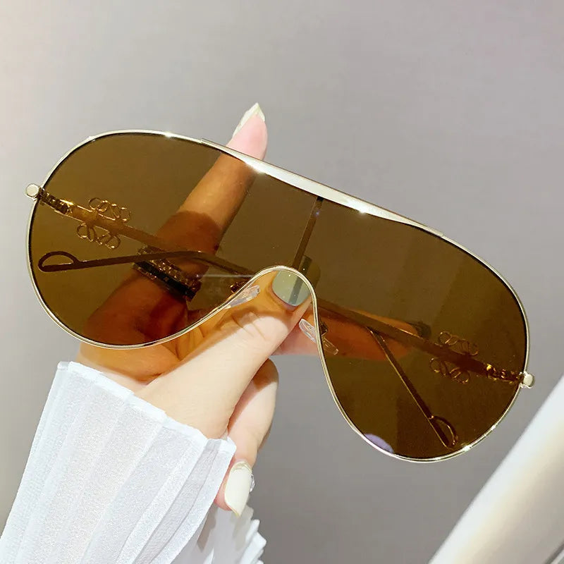 Gradient Oversize Aviator Sunglasses - Premium variable from Tooksie - Just $17.99! Shop now at Tooksie