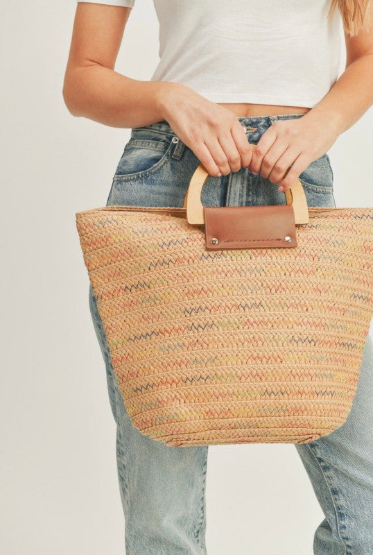 Woven Summer Tote Bag - Premium variable from Tooksie - Just $42.99! Shop now at Tooksie
