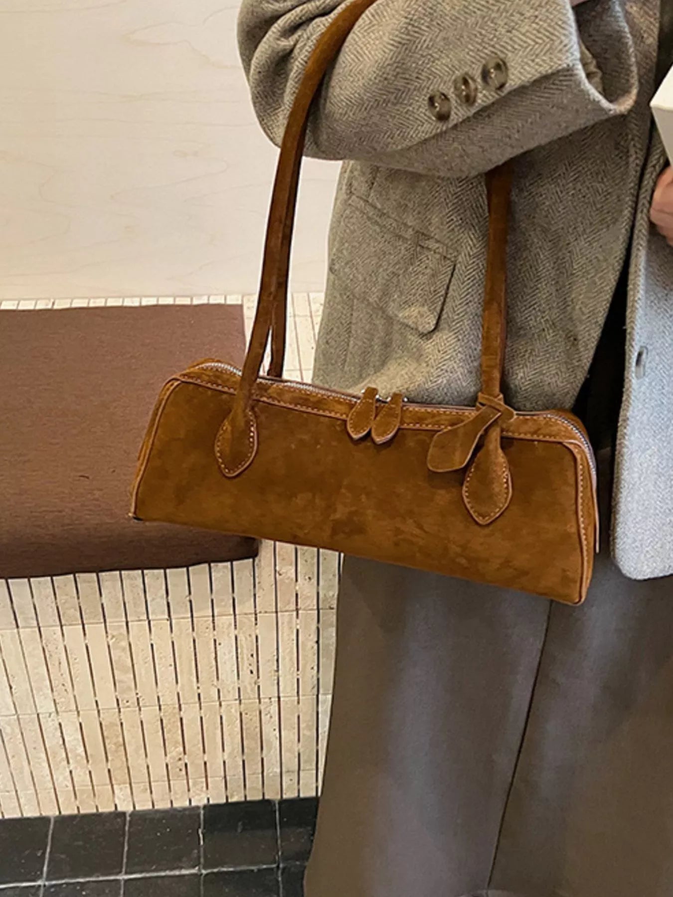 Soft Oblong Shoulder Bag - Premium variable from Tooksie - Just $39.99! Shop now at Tooksie