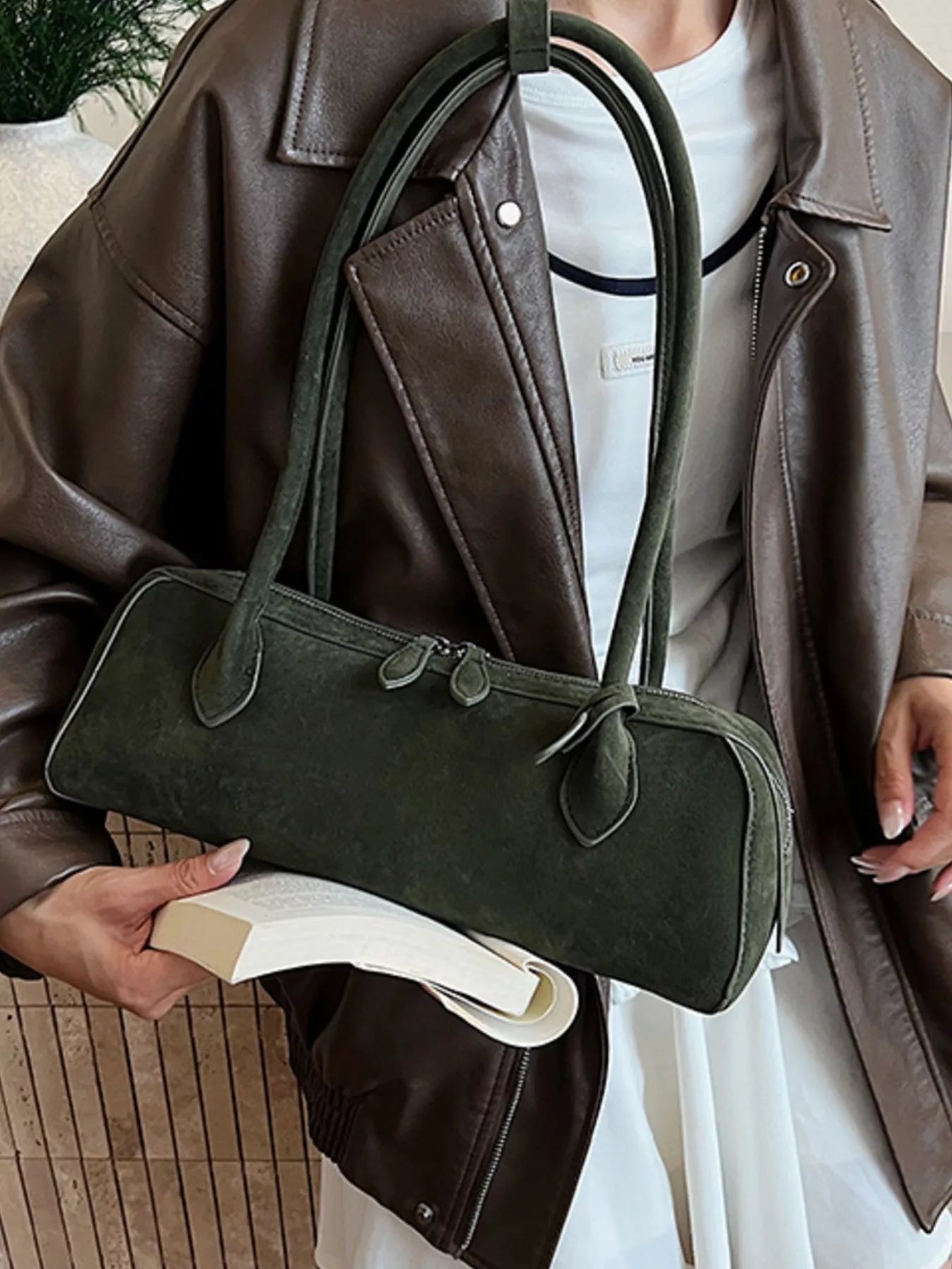 Soft Oblong Shoulder Bag - Premium variable from Tooksie - Just $39.99! Shop now at Tooksie