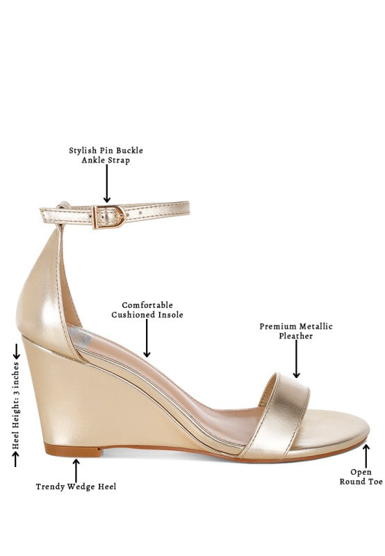 Wedge Heel Sandals - Premium variable from Tooksie - Just $80.99! Shop now at Tooksie