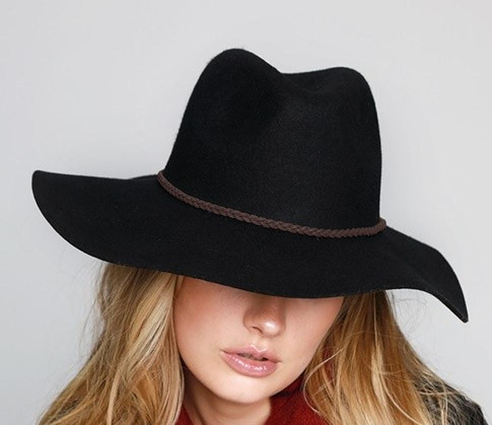 Black Felt Panama Hat - Premium simple from Tooksie - Just $31.99! Shop now at Tooksie