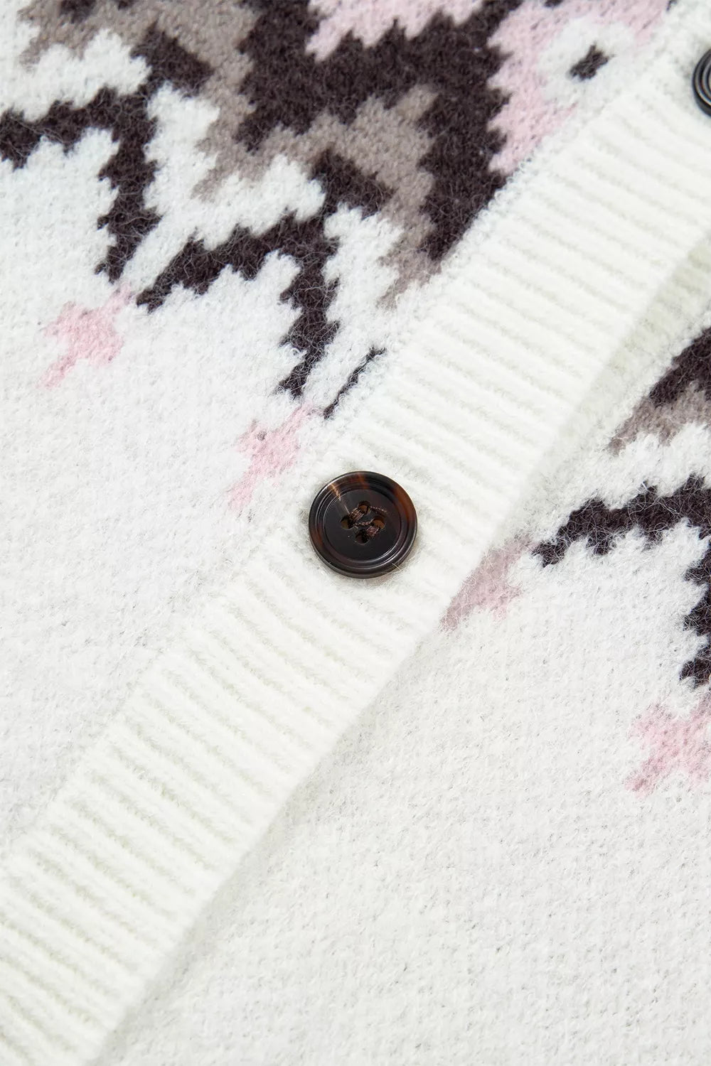Fair Isle Buttoned Knit Cardigan - Premium variable from Tooksie - Just $58.99! Shop now at Tooksie