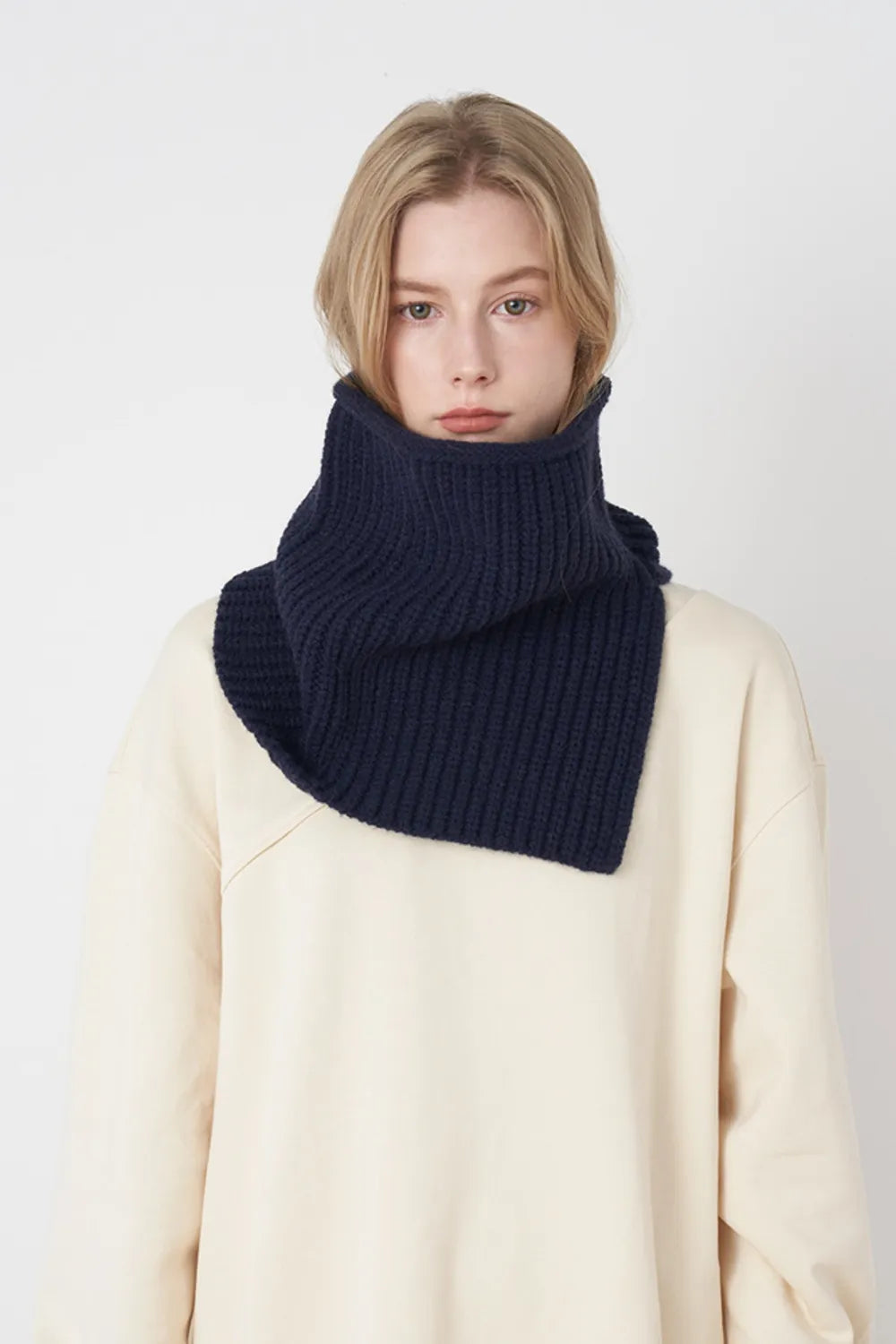 Slit Pullover Knit Scarf - Premium variable from Tooksie - Just $15.99! Shop now at Tooksie