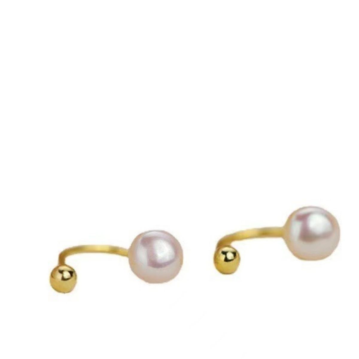 Sterling Silver Pearl Stud Earrings - Premium variable from Tooksie - Just $20.99! Shop now at Tooksie