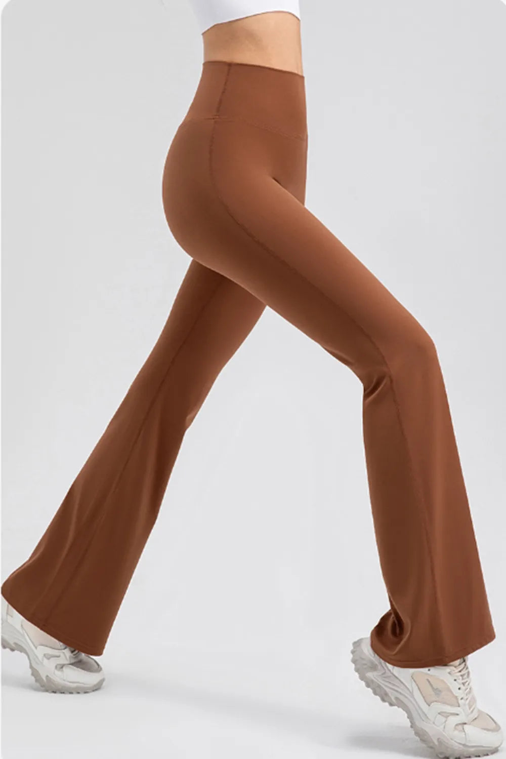 High Waisted Flared Yoga Leggings - Premium variable from Tooksie - Just $31.99! Shop now at Tooksie