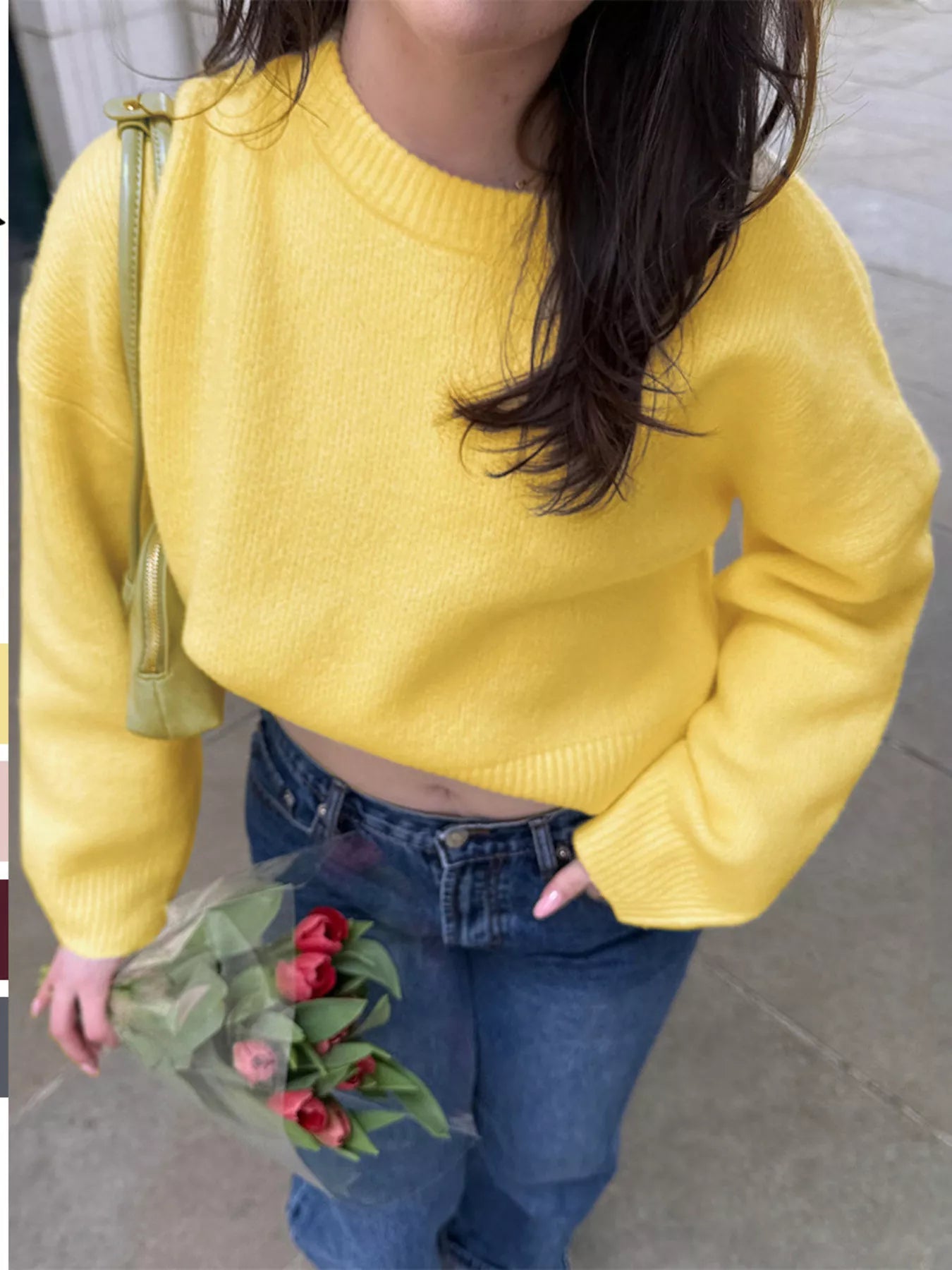 Classic Ribbed Oversized Dropped Shoulder Sweater - Premium variable from Tooksie - Just $47.99! Shop now at Tooksie