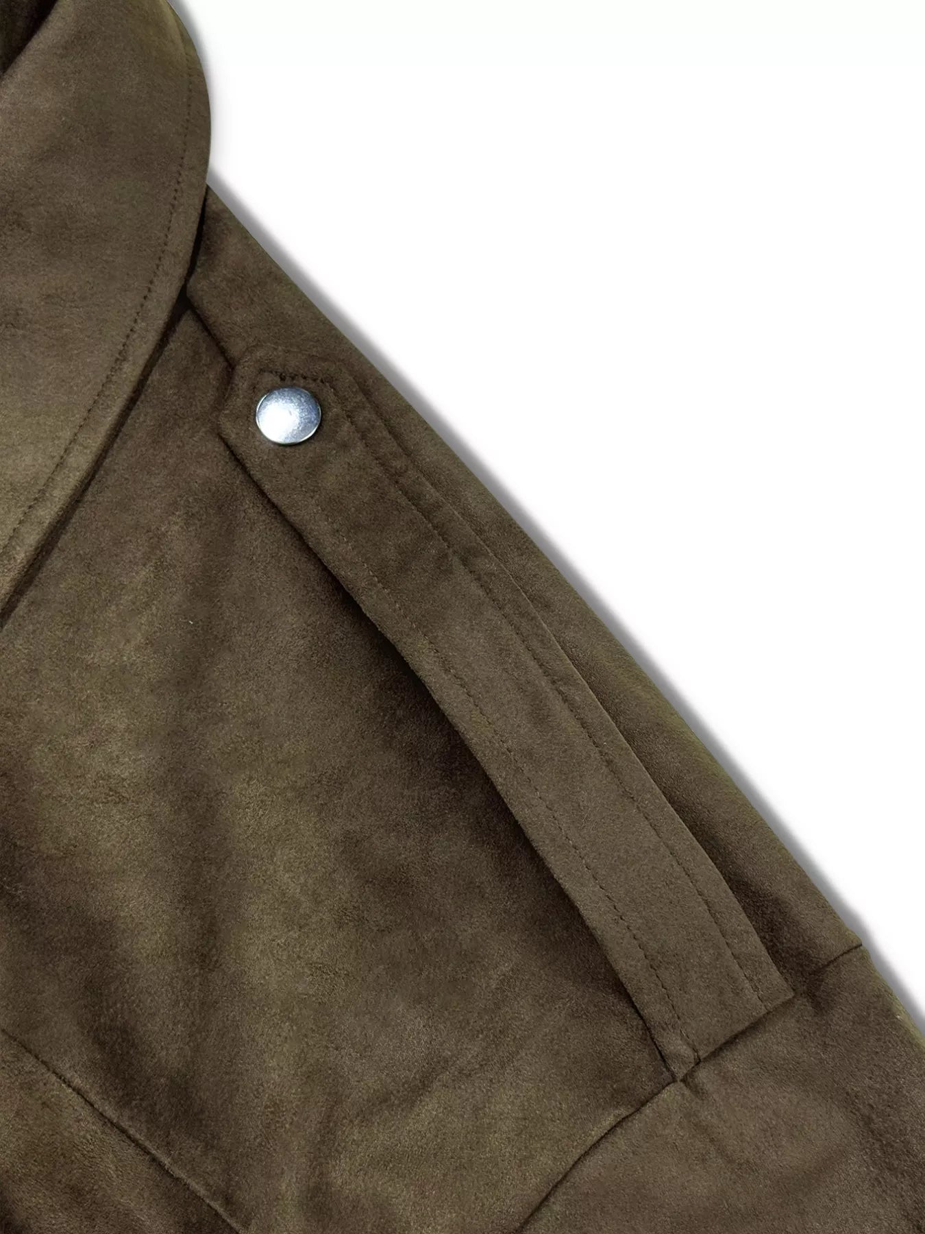 Suede Inspired Cropped Bomber Jacket - Premium variable from Tooksie - Just $65.99! Shop now at Tooksie