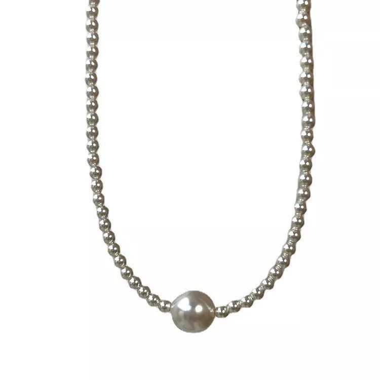 Pearl Bead Choker Necklace - Premium simple from Tooksie - Just $29.99! Shop now at Tooksie