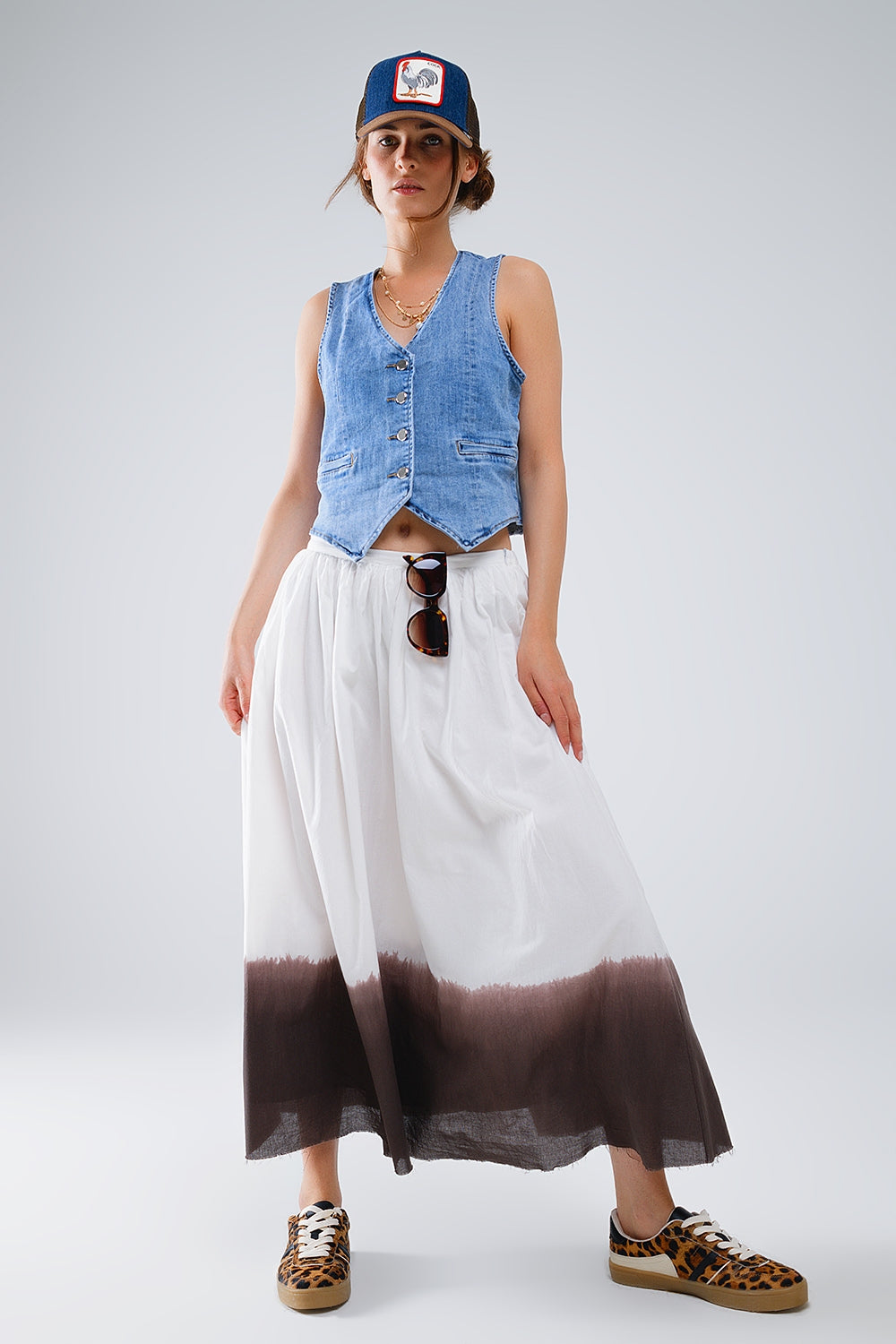 Fitted Denim Vest - Premium variation from Tooksie - Just $52.99! Shop now at Tooksie