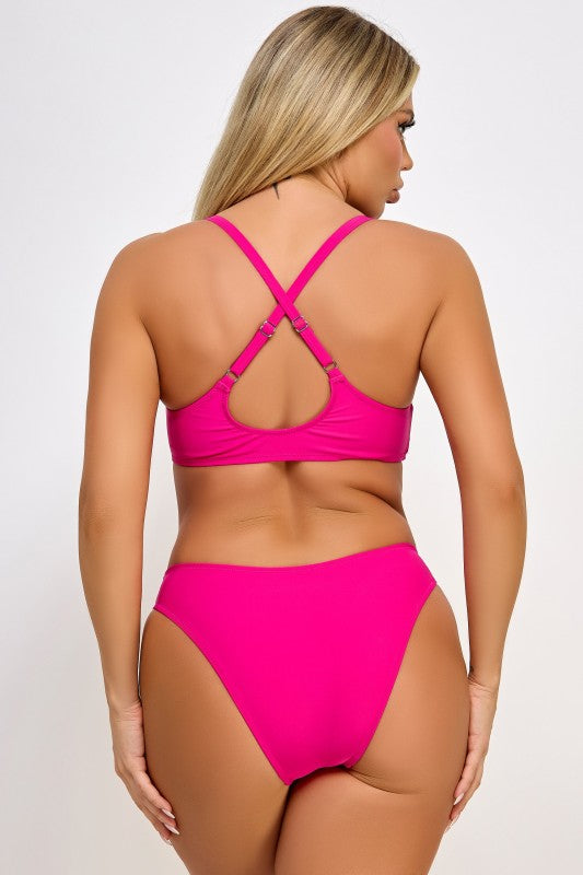 Front Tie Bikini - Premium variable from Tooksie - Just $35.99! Shop now at Tooksie