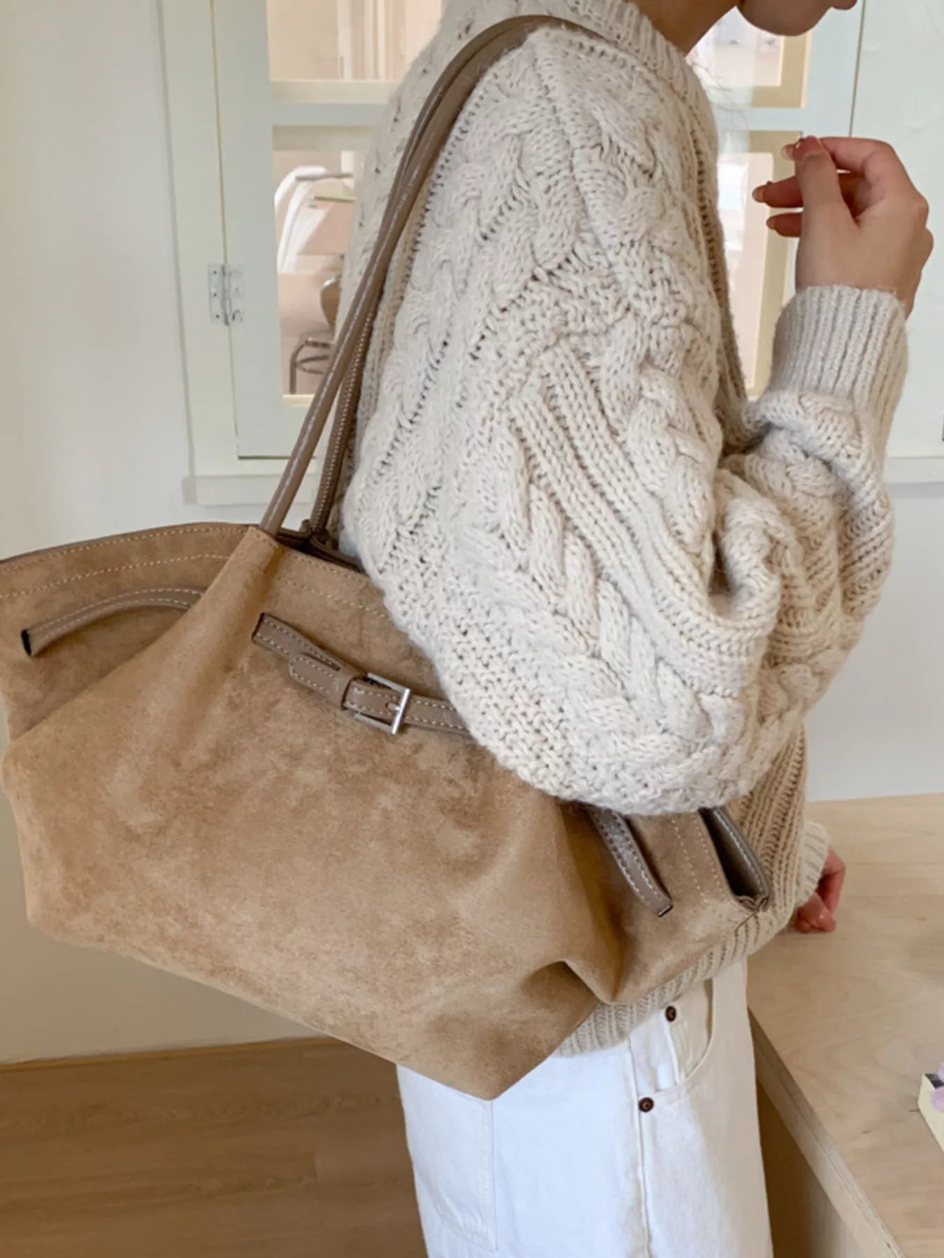 Buckle Tote Bag - Premium variable from Tooksie - Just $44.99! Shop now at Tooksie