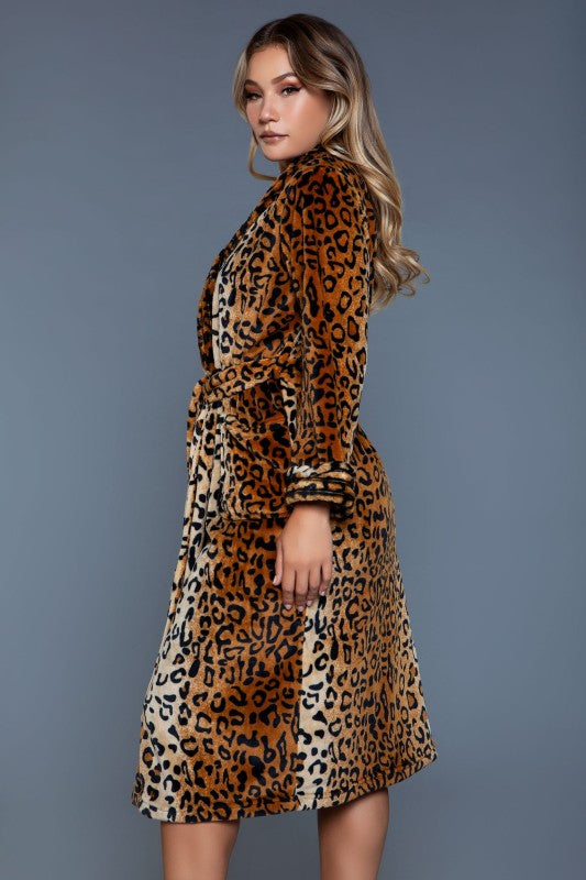 2071 Leopard Robe - Premium variable from Tooksie - Just $35.99! Shop now at Tooksie