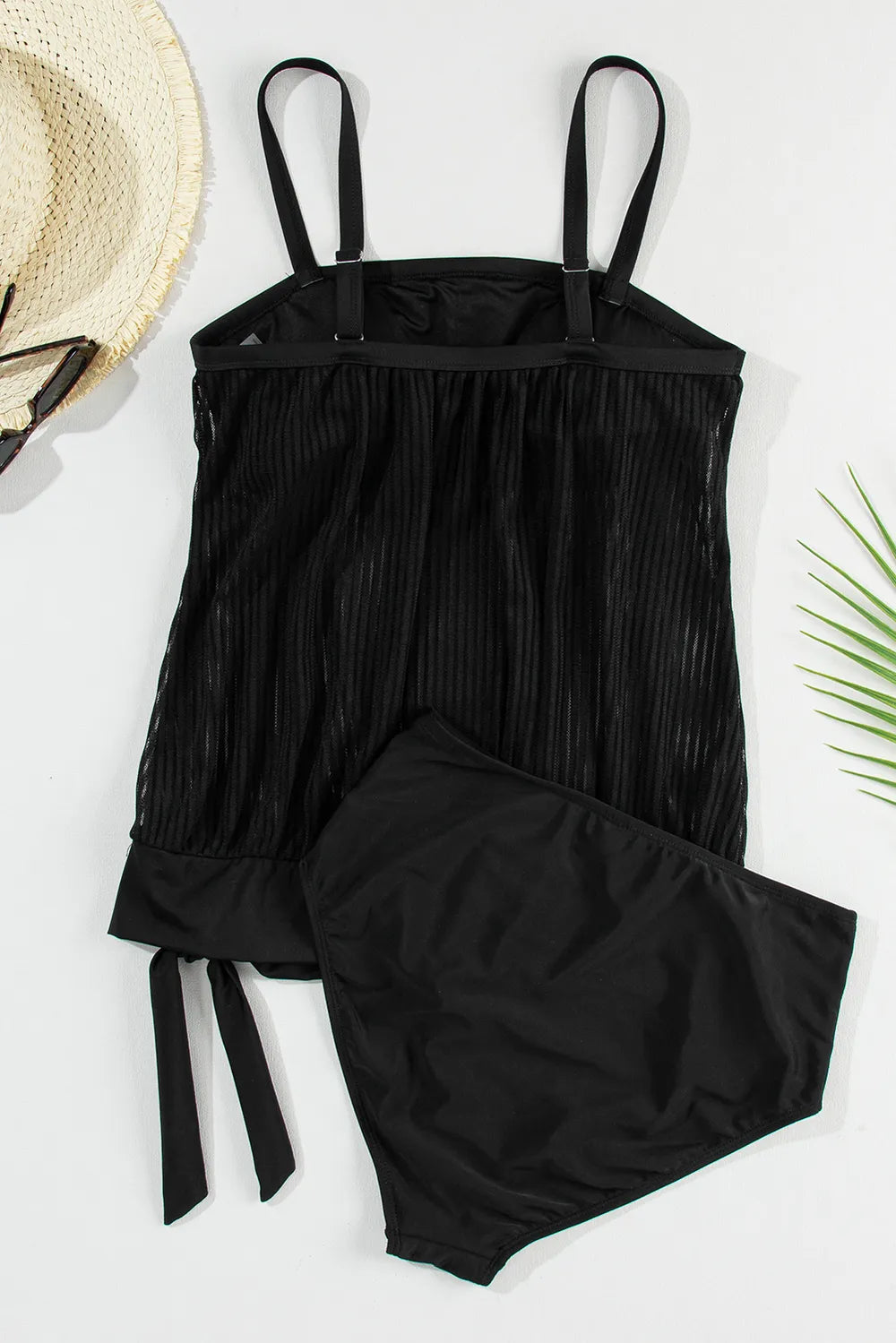 Square Neck Spaghetti Strap Tankini Set - Premium variable from Tooksie - Just $36.99! Shop now at Tooksie