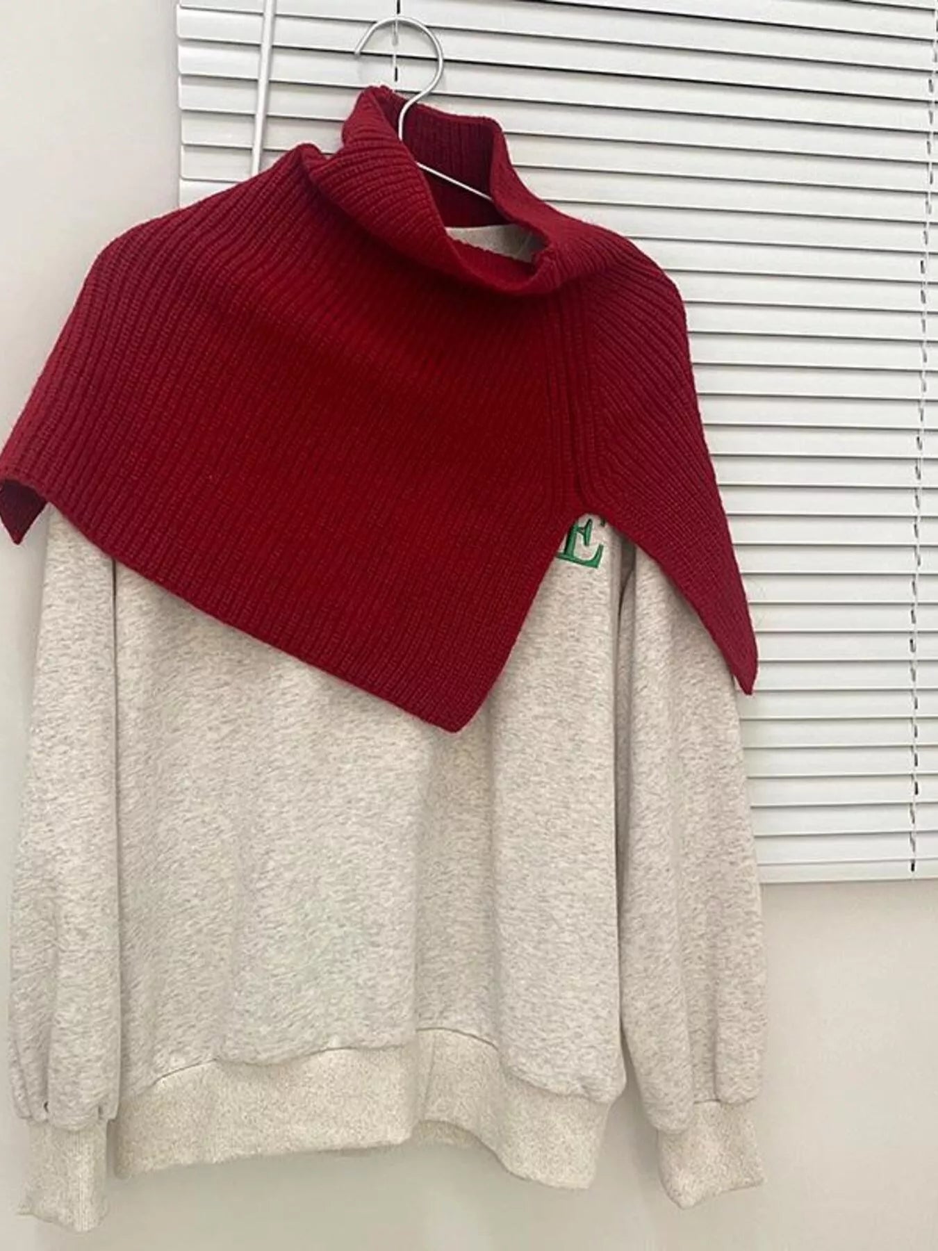 Chunky Knit Turtleneck Slit Scarf - Premium variable from Trendsi - Just $18.99! Shop now at Tooksie