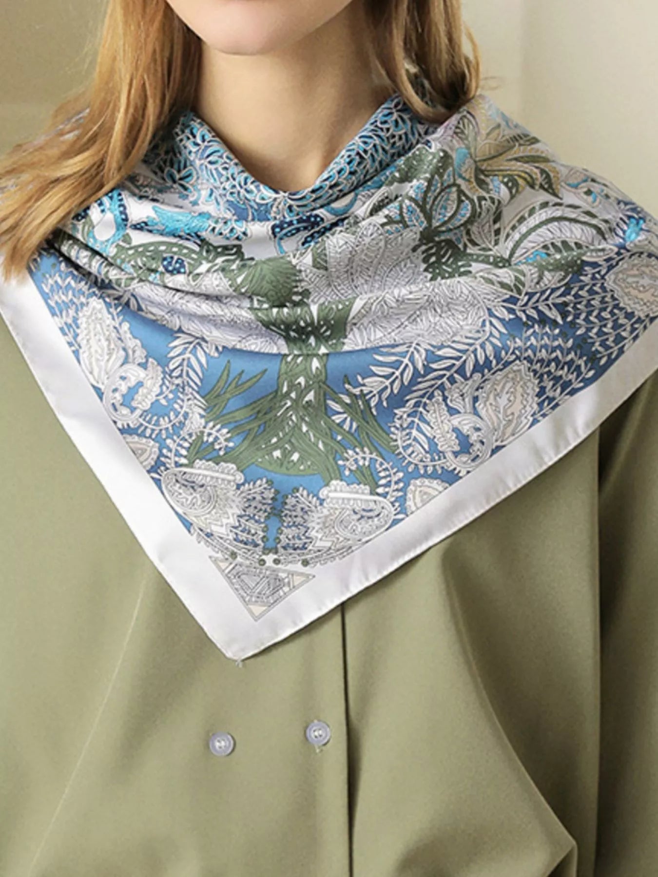 Floral Print Scarf - Premium simple from Tooksie - Just $14.99! Shop now at Tooksie
