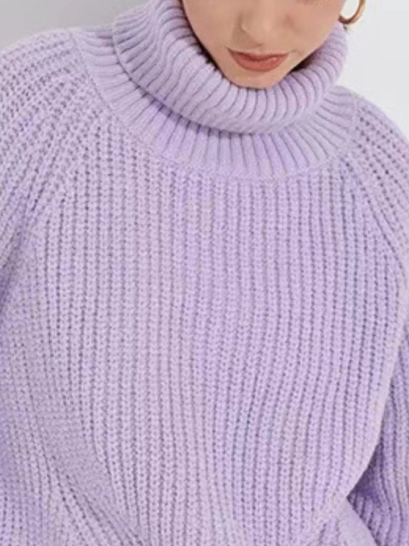Turtleneck Long Sleeve Sweater - Premium variable from Tooksie - Just $38.99! Shop now at Tooksie