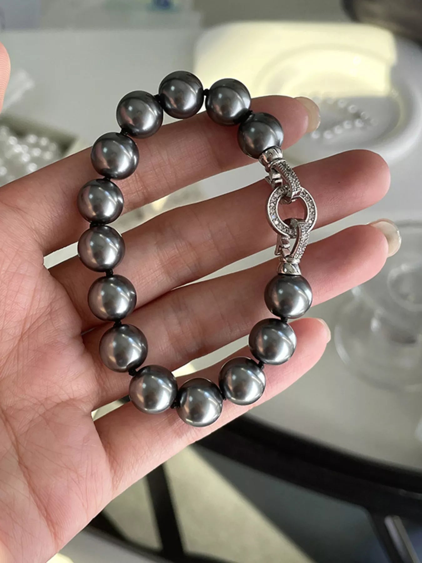 Pearl Beaded Bracelet with Clasp - Premium variable from Tooksie - Just $23.99! Shop now at Tooksie