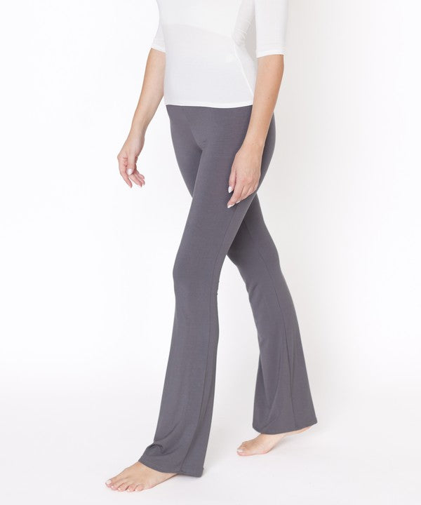 Bamboo Slim Bell Bottom Yoga Pants - Premium variable from Tooksie - Just $72.99! Shop now at Tooksie